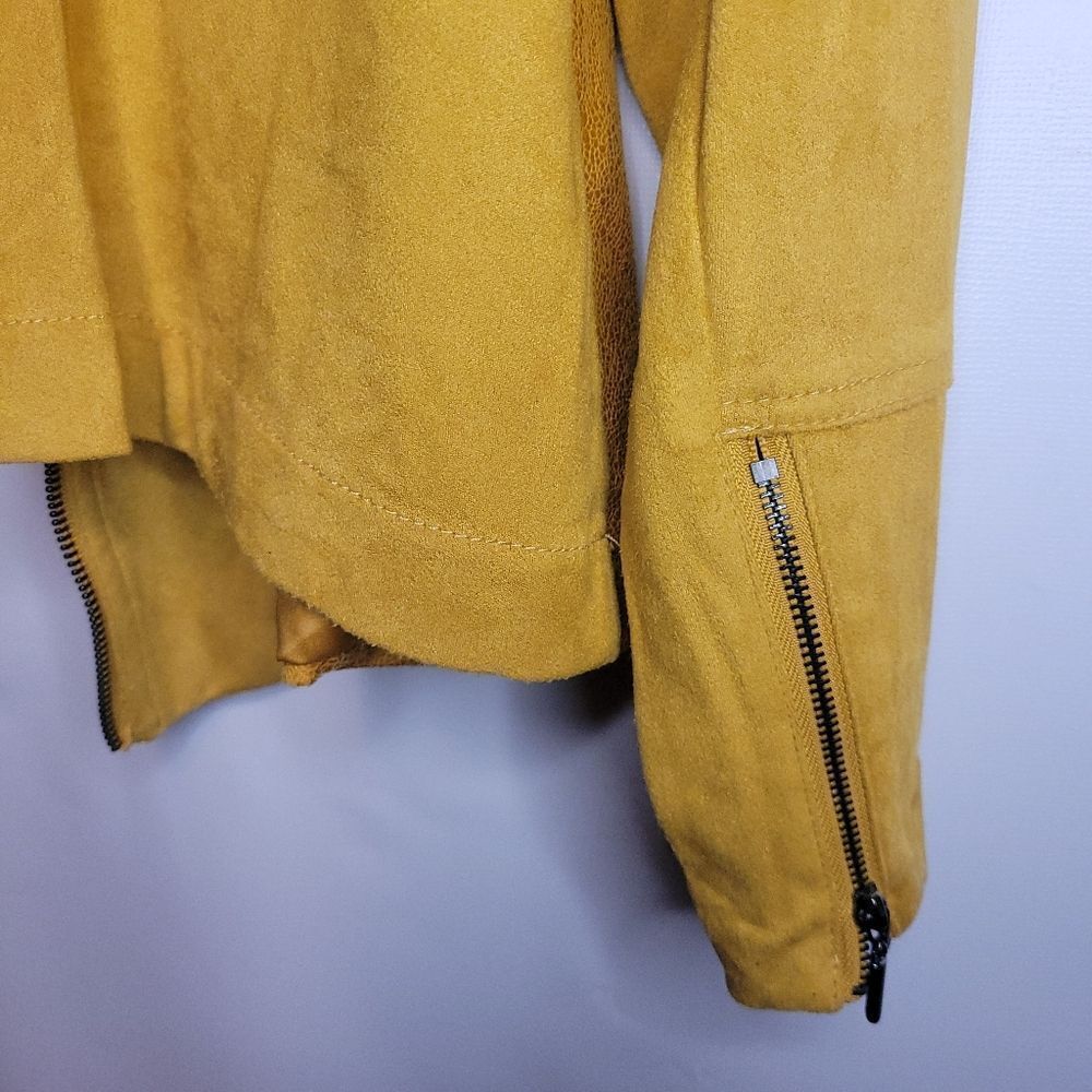 Laura Faux Suede Bright Mustard Yellow Jacket - Picture 12 of 16